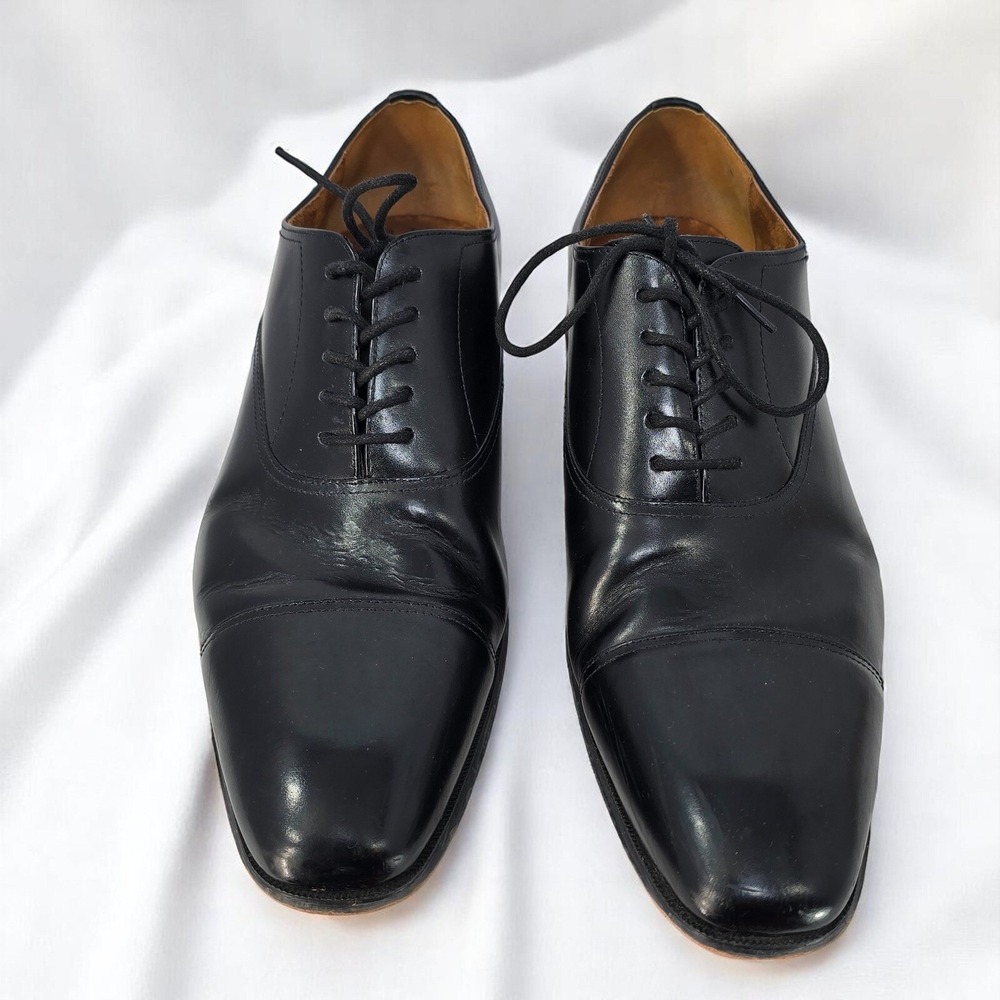Florsheim Leather Oxford Dress Shoes Classic Lace Up Men Size 13 D Black Preppy